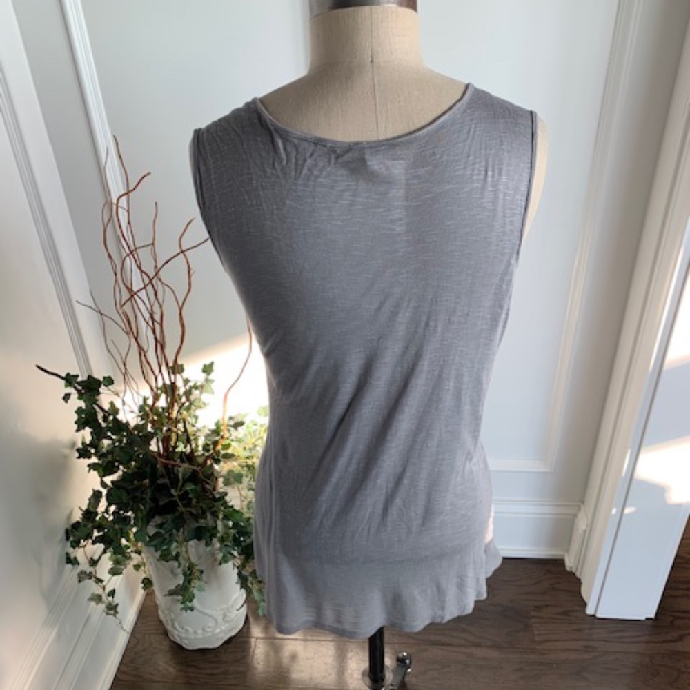 Olivia Moon Women's Asymmetrical Ruched Knit Top - Picture 3 of 5